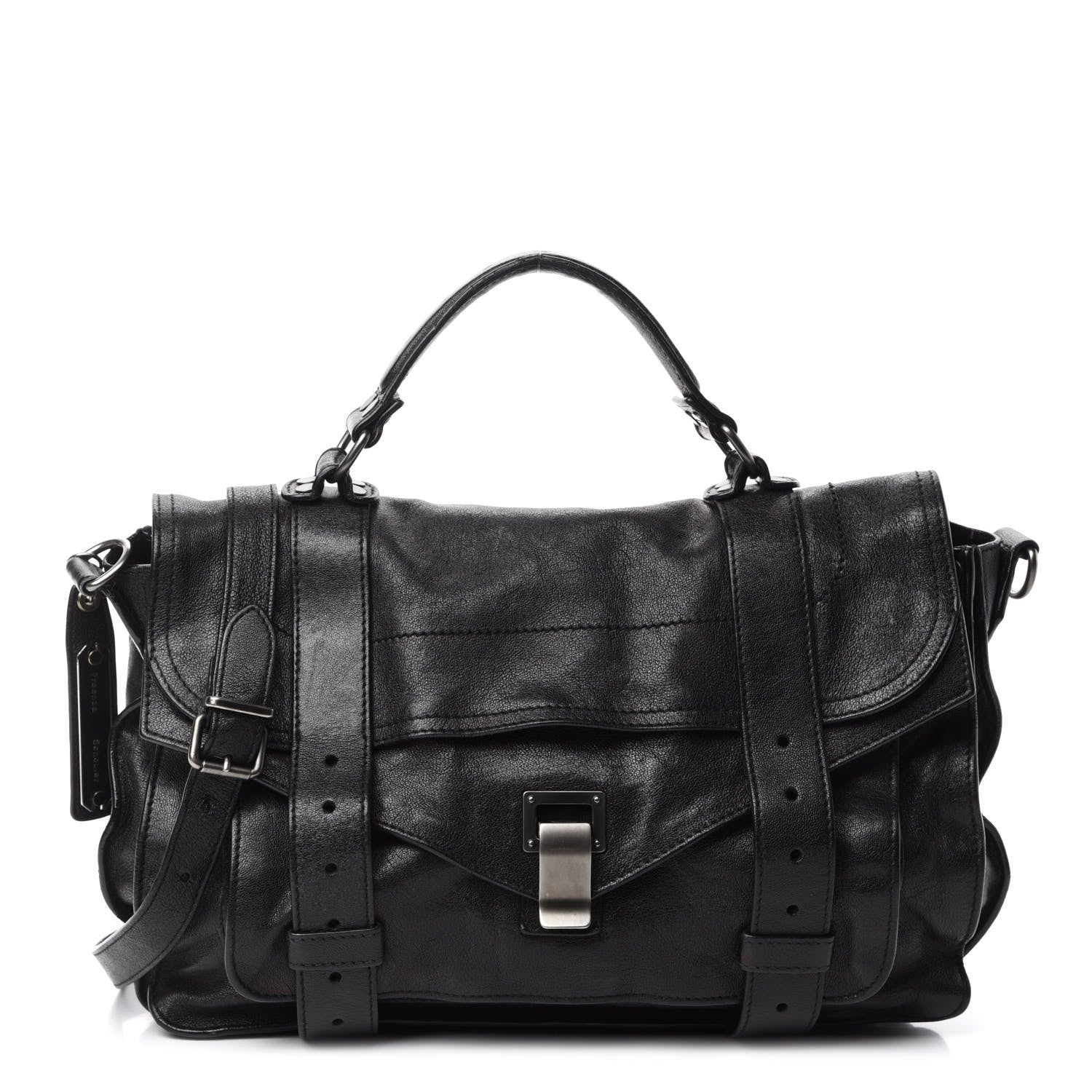 Proenza Schouler Lambskin Medium PS1 Satchel Black 1 of 13