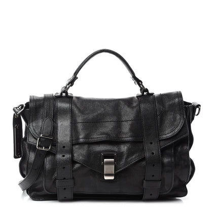Proenza Schouler Lambskin Medium PS1 Satchel Black 1 of 13