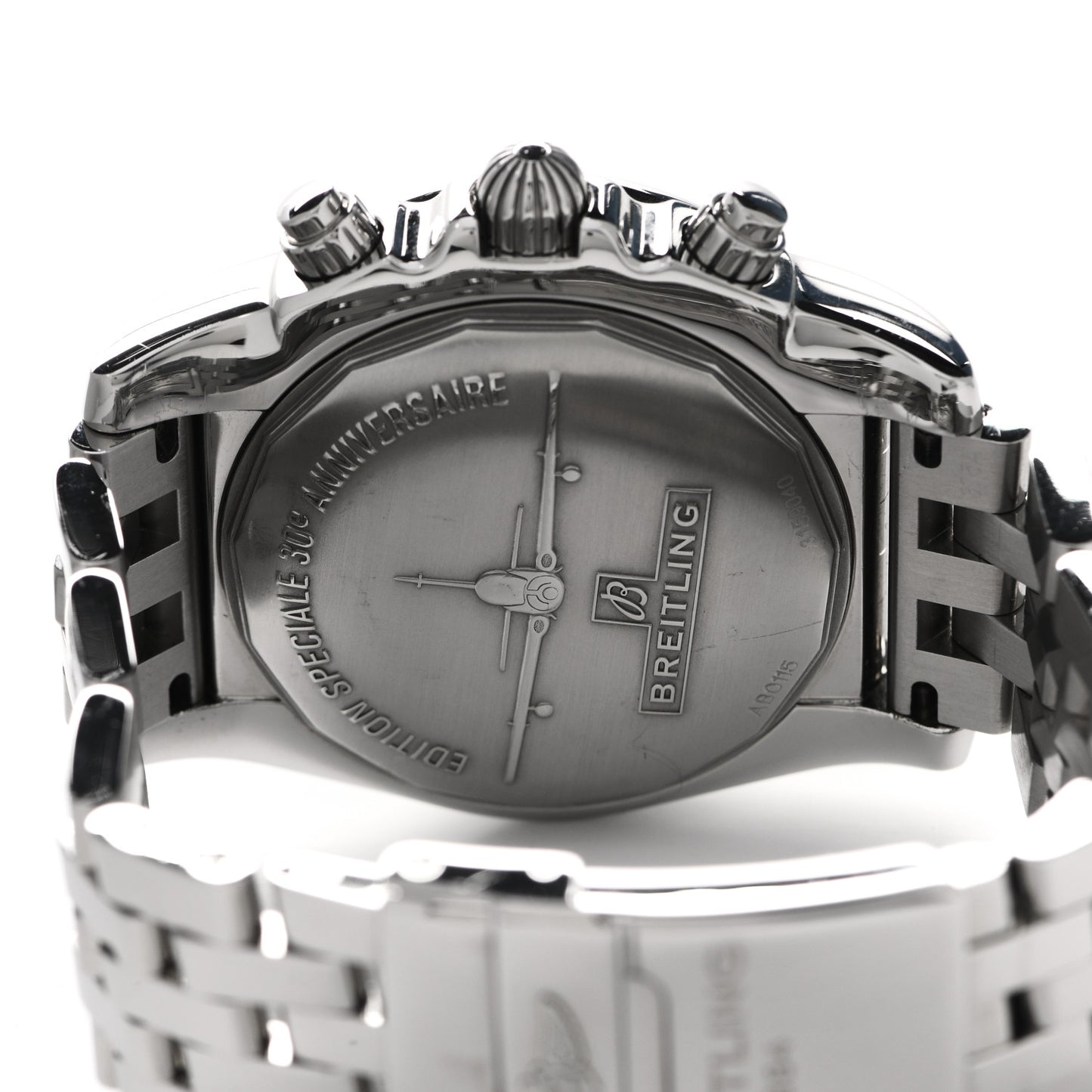 Stainless Steel 44mm Chronomat Airborne Automatic Watch Ivory AB0115