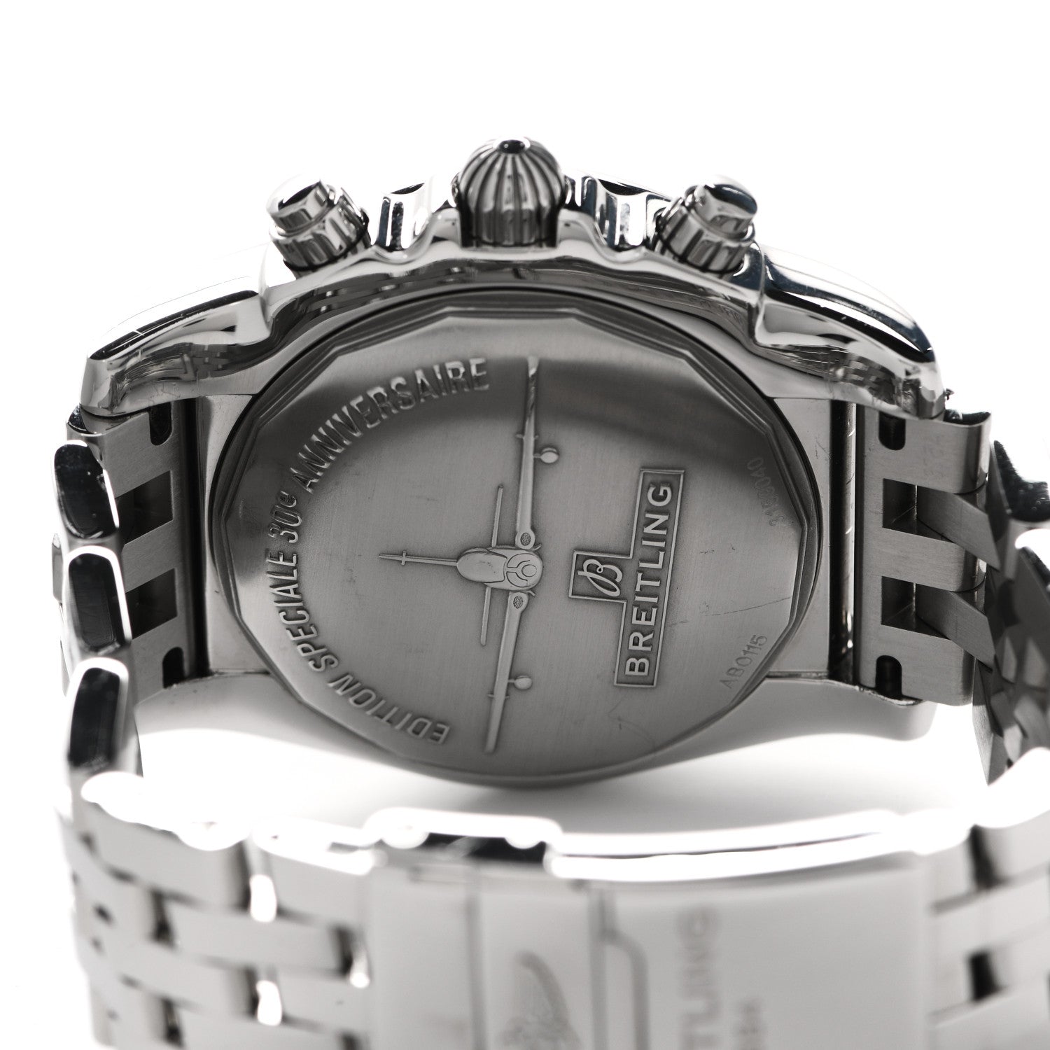 Breitling Stainless Steel 44mm Chronomat Airborne Automatic Watch Ivory AB0115 4 of 5