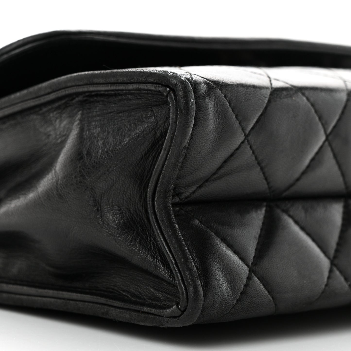 Lambskin Quilted Tassel Flap Black