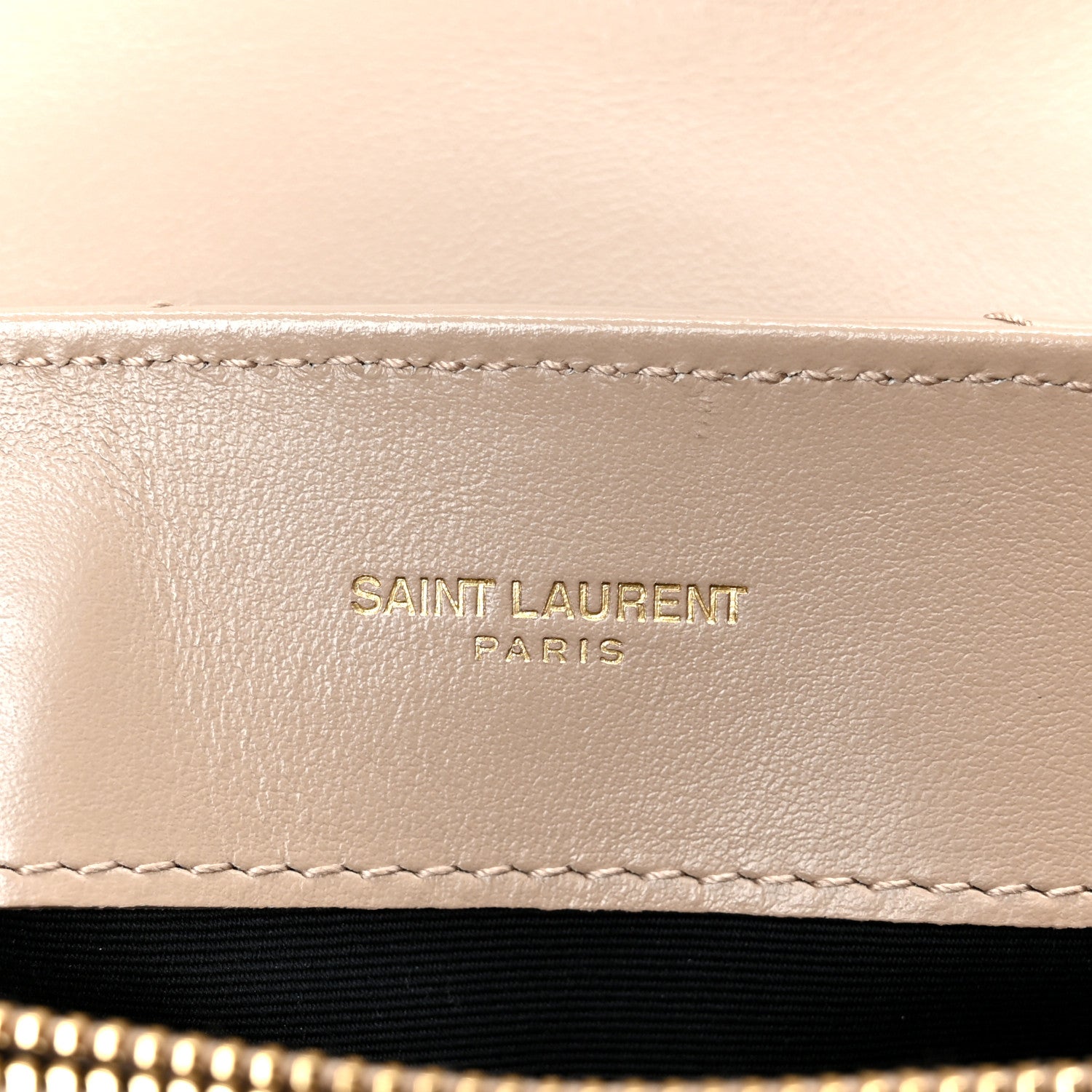 Saint Laurent Calfskin Y Quilted Monogram Small Loulou Chain Satchel Dark Beige 6 of 11