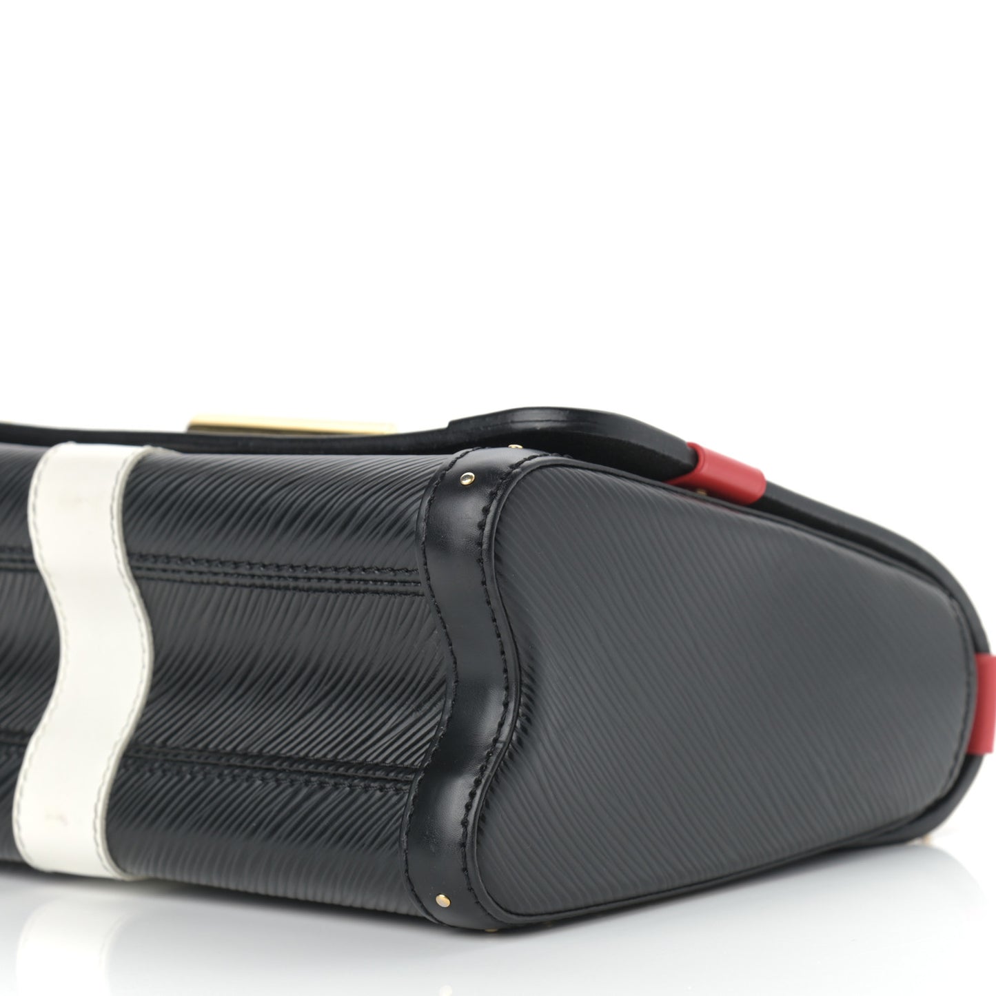 Epi Monogram Complice Trunks and Bags Twist Shoulder Bag MM Black