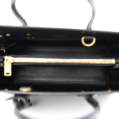 Saint Laurent Calfskin Crocodile Embossed Baby Sac De Jour Black 5 of 11