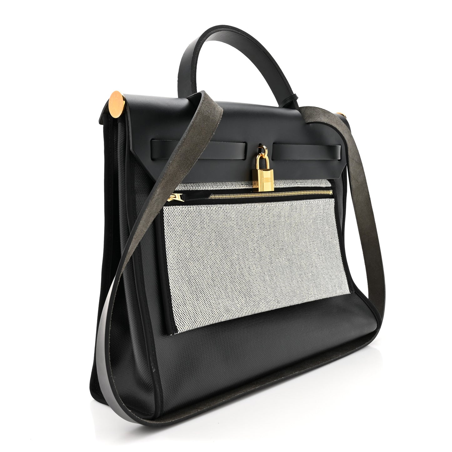 Toile H Berline Vache Hunter Herbag Zip PM 31 Black Ecru