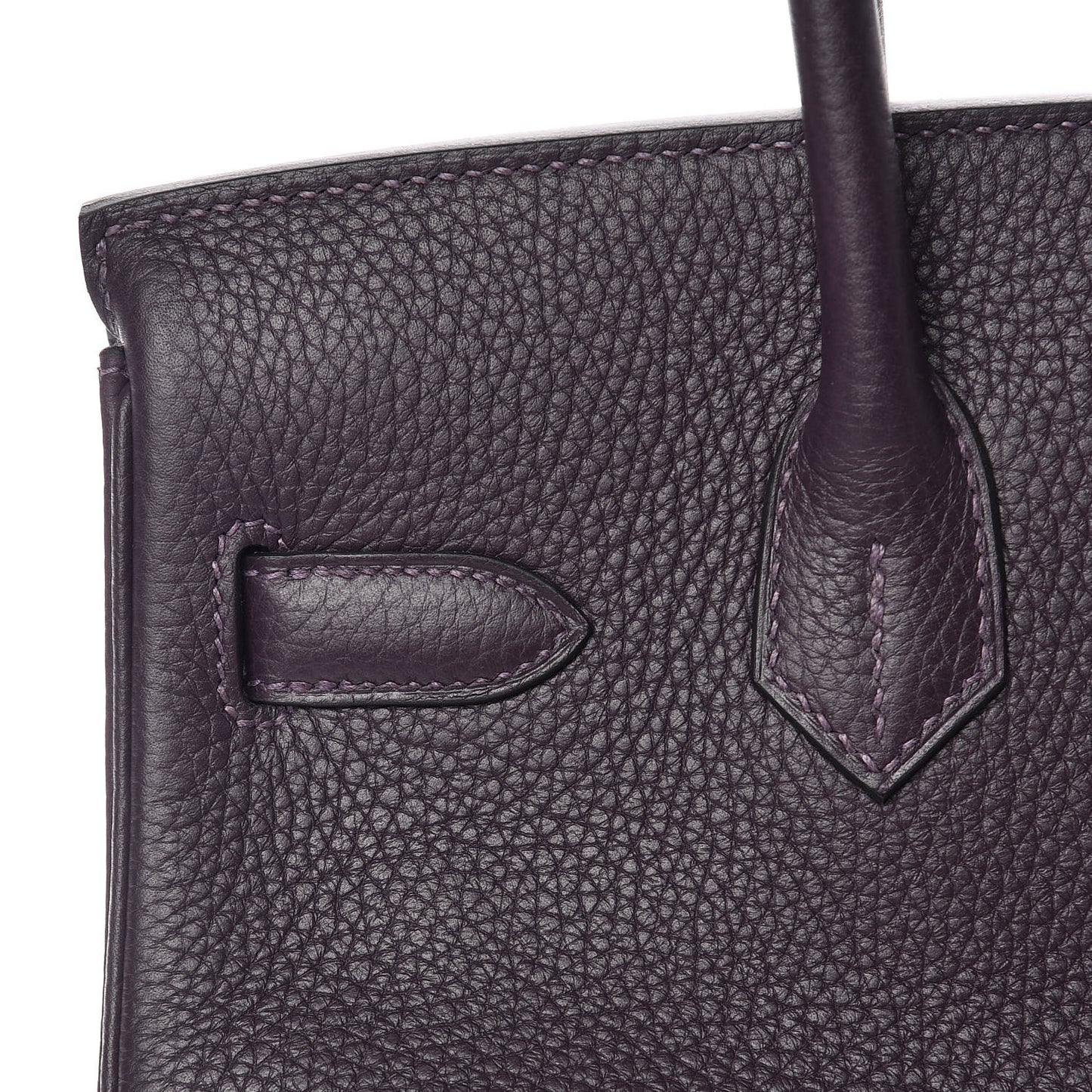 Taurillon Clemence Birkin 30 Raisin