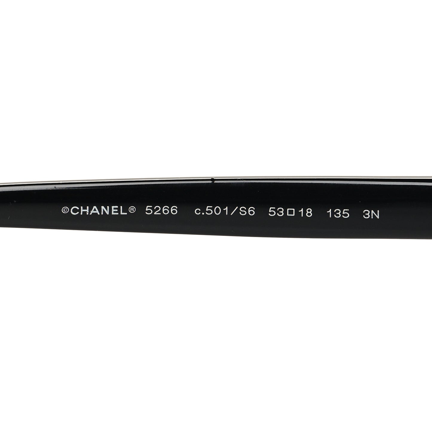 Acetate CC Square Sunglasses 5266 Black