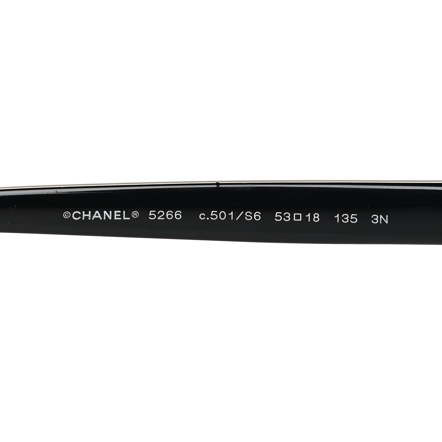 Chanel Acetate CC Square Sunglasses 5266 Black 5 of 7