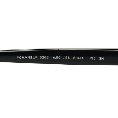 Chanel Acetate CC Square Sunglasses 5266 Black 5 of 7