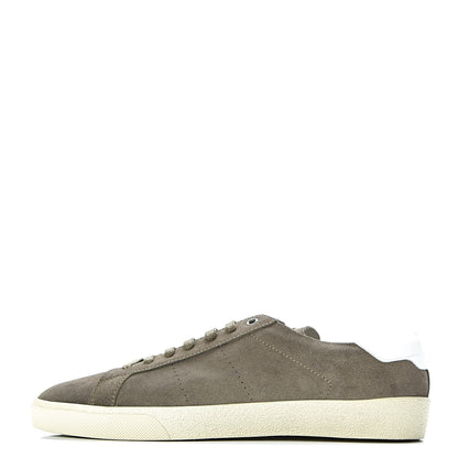 Saint Laurent Suede Soho Mens Court Classic Sneakers 43.5 Kaki 1 of 15