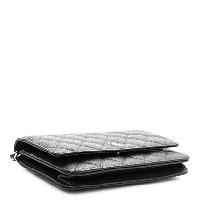 Chanel Caviar Quilted Wallet on Chain WOC Black 4 of 10