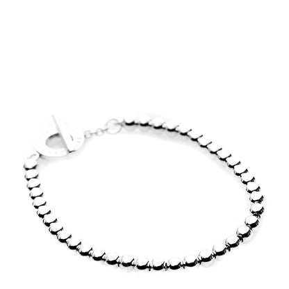 Tiffany Sterling Silver 4mm Beads Toggle Bracelet 2 of 3