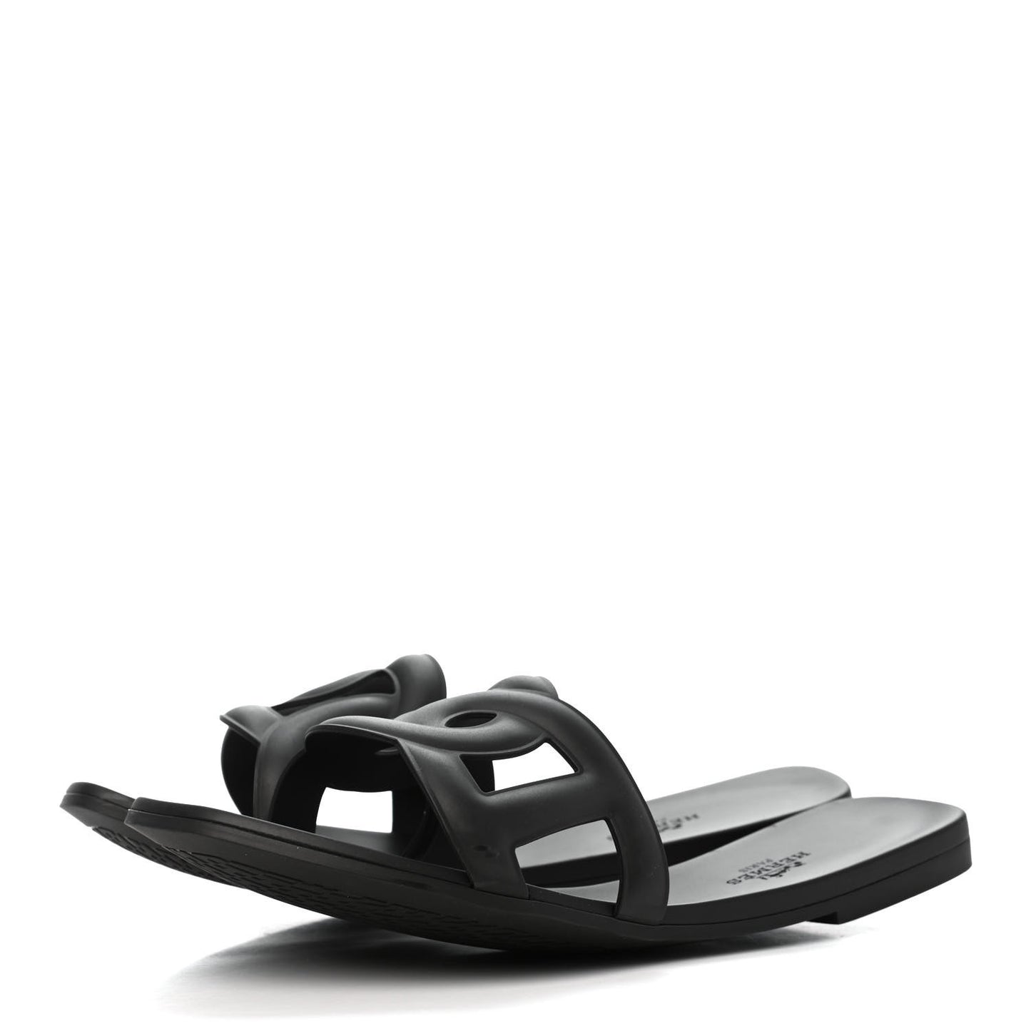 Rubber Aloha Sandals 39 Black