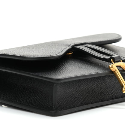 Christian Dior Grained Calfskin Saddle Belt Bag Black 8 of 9
