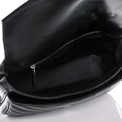 Saint Laurent Calfskin Y Quilted Monogram Loulou Shoulder Bag Black 5 of 8