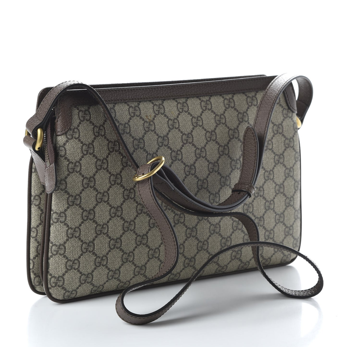 GG Supreme Monogram Web Medium Ophidia Shoulder Bag Beige New Acero