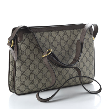 Gucci GG Supreme Monogram Web Medium Ophidia Shoulder Bag Beige New Acero 3 of 11