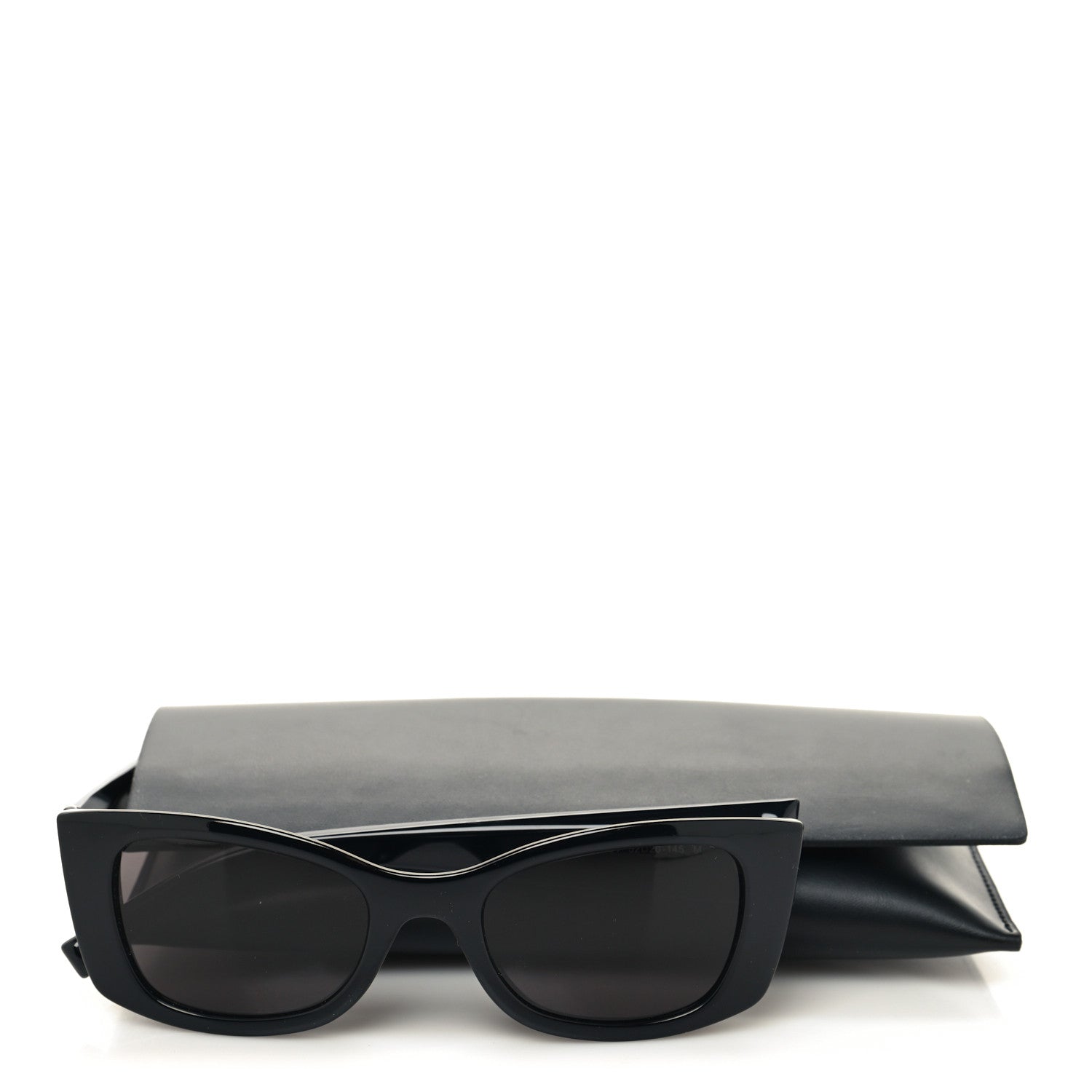 Saint Laurent Acetate Ultra Cat Eye Sunglasses SL 593 Black 8 of 8