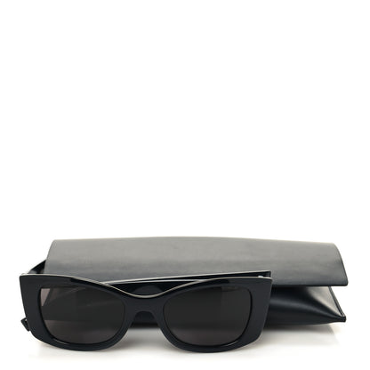 Saint Laurent Acetate Ultra Cat Eye Sunglasses SL 593 Black 8 of 8