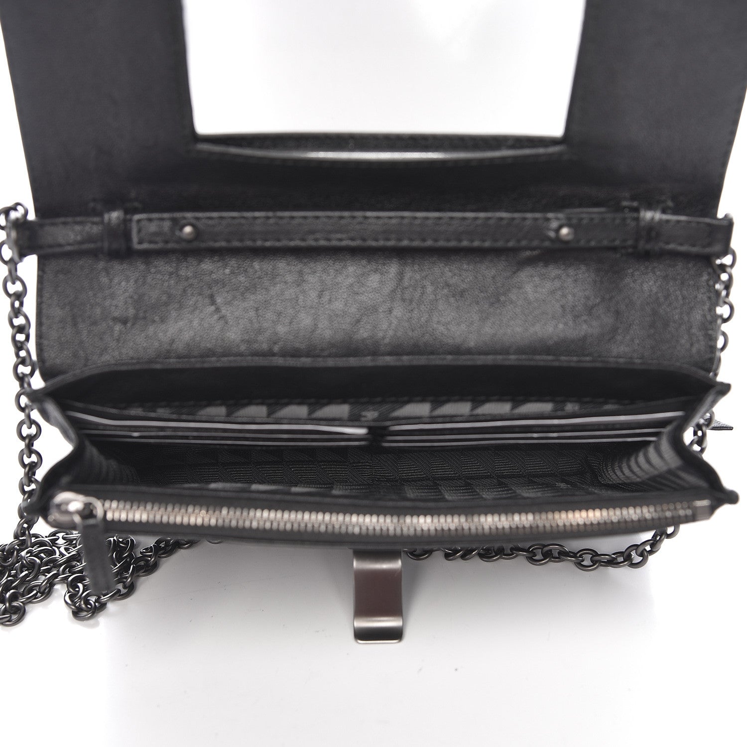 Proenza Schouler Lambskin PS1 Large Chain Wallet Black 5 of 11