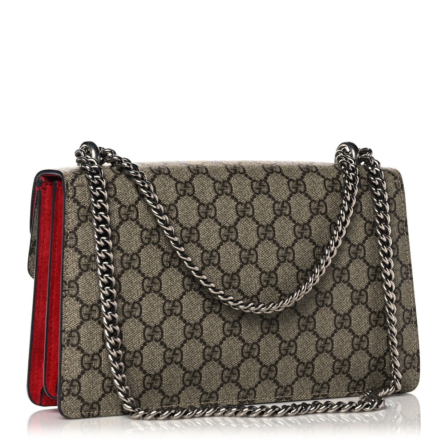 GG Supreme Monogram Small Dionysus Shoulder Bag Red