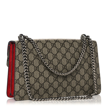 Gucci GG Supreme Monogram Small Dionysus Shoulder Bag Red 3 of 13