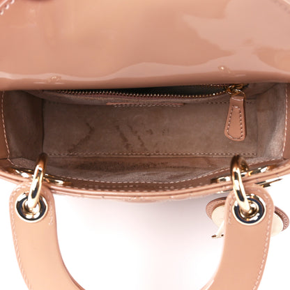 Christian Dior Patent Cannage Mini Lady Dior Light Pink 5 of 11