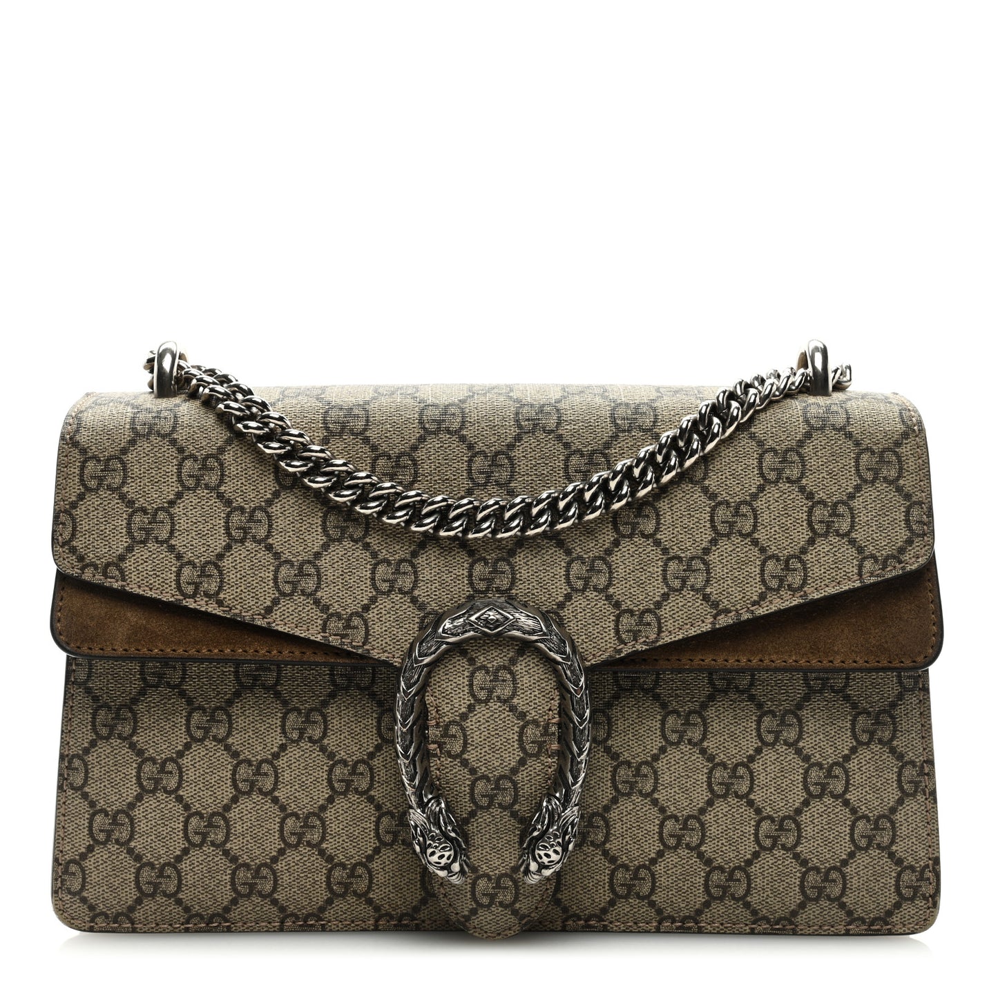 GG Supreme Monogram Small Dionysus Shoulder Bag Taupe