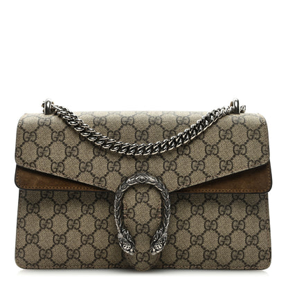 Gucci GG Supreme Monogram Small Dionysus Shoulder Bag Taupe 1 of 9