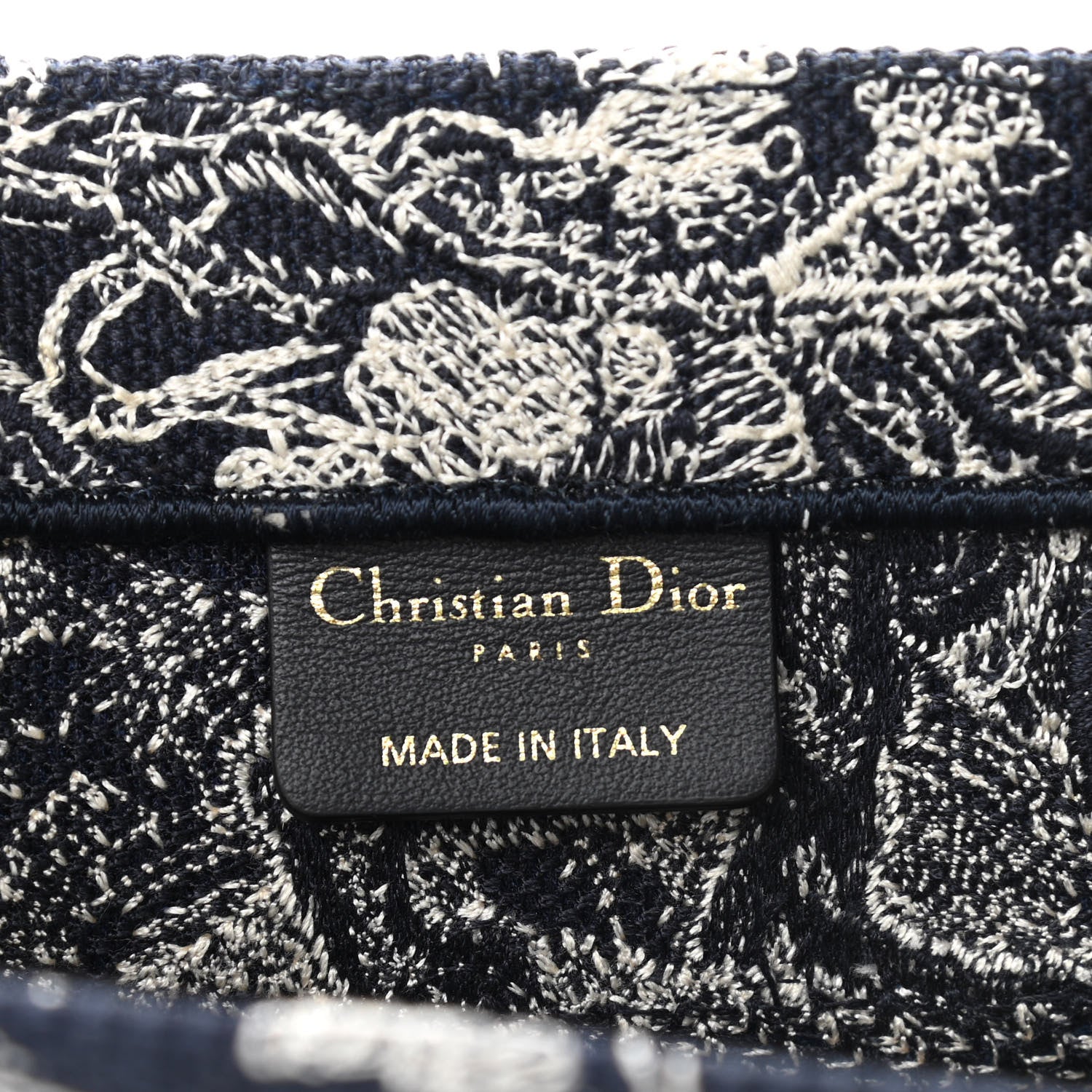 Christian Dior Canvas Embroidered Small Dioriviera Toile De Jouy Book Tote Blue 5 of 11