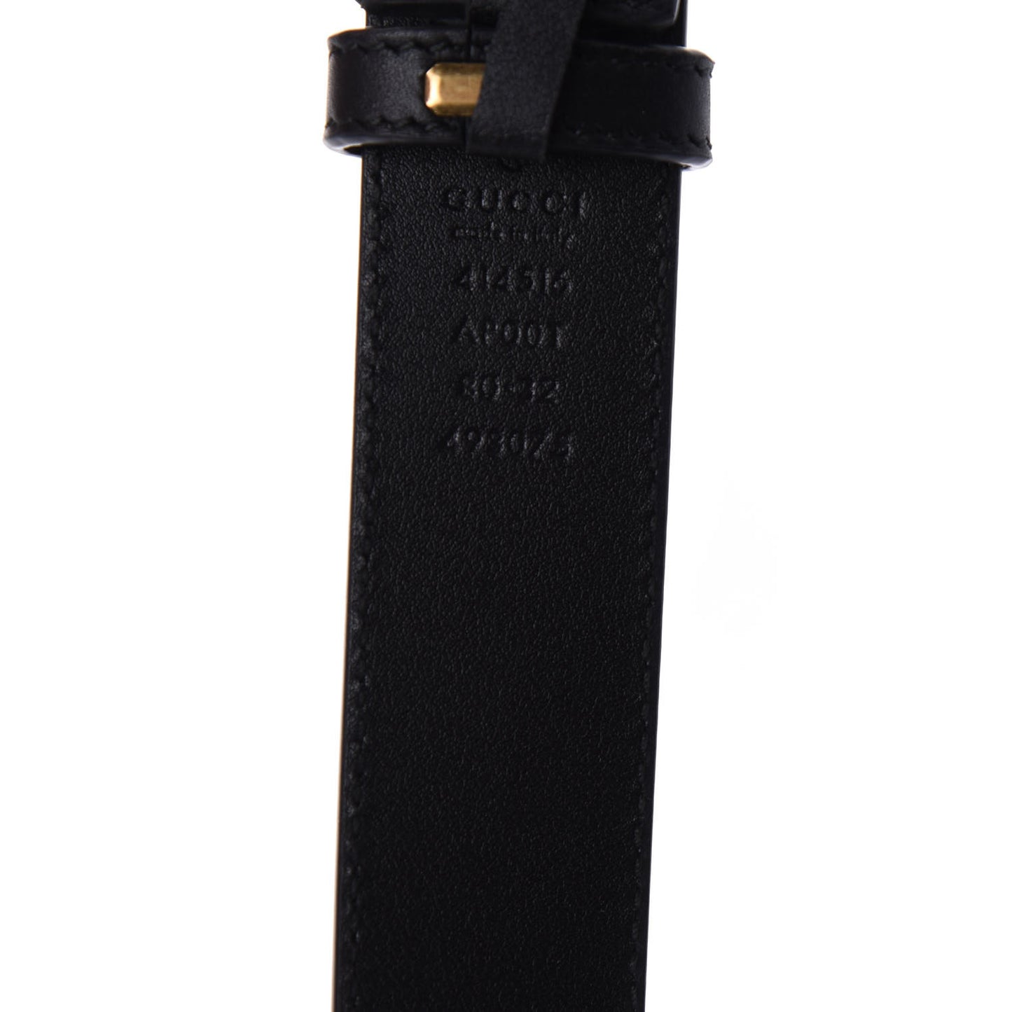 Calfskin Double G 30mm Belt 80 32 Black