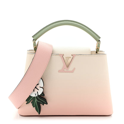 Louis Vuitton Taurillon Gradient Capucines BB Asnieres Green Rose 1 of 10