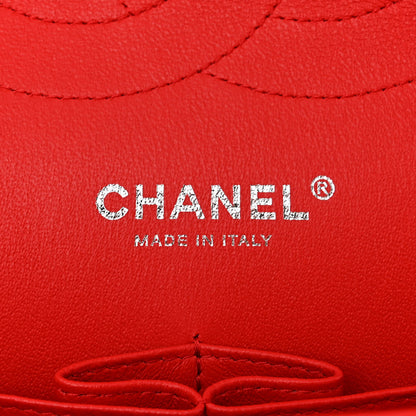 Chanel Caviar Chevron Quilted Jumbo Double Flap Red 6 of 11