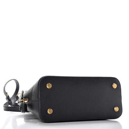 Balenciaga Signature Grained Calfskin Logo S Ville Top Handle Bag Black 4 of 7