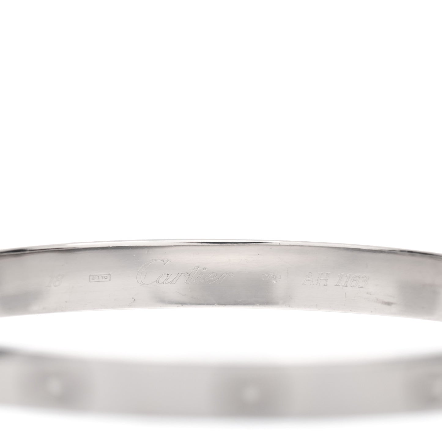 18K White Gold LOVE Bracelet 18