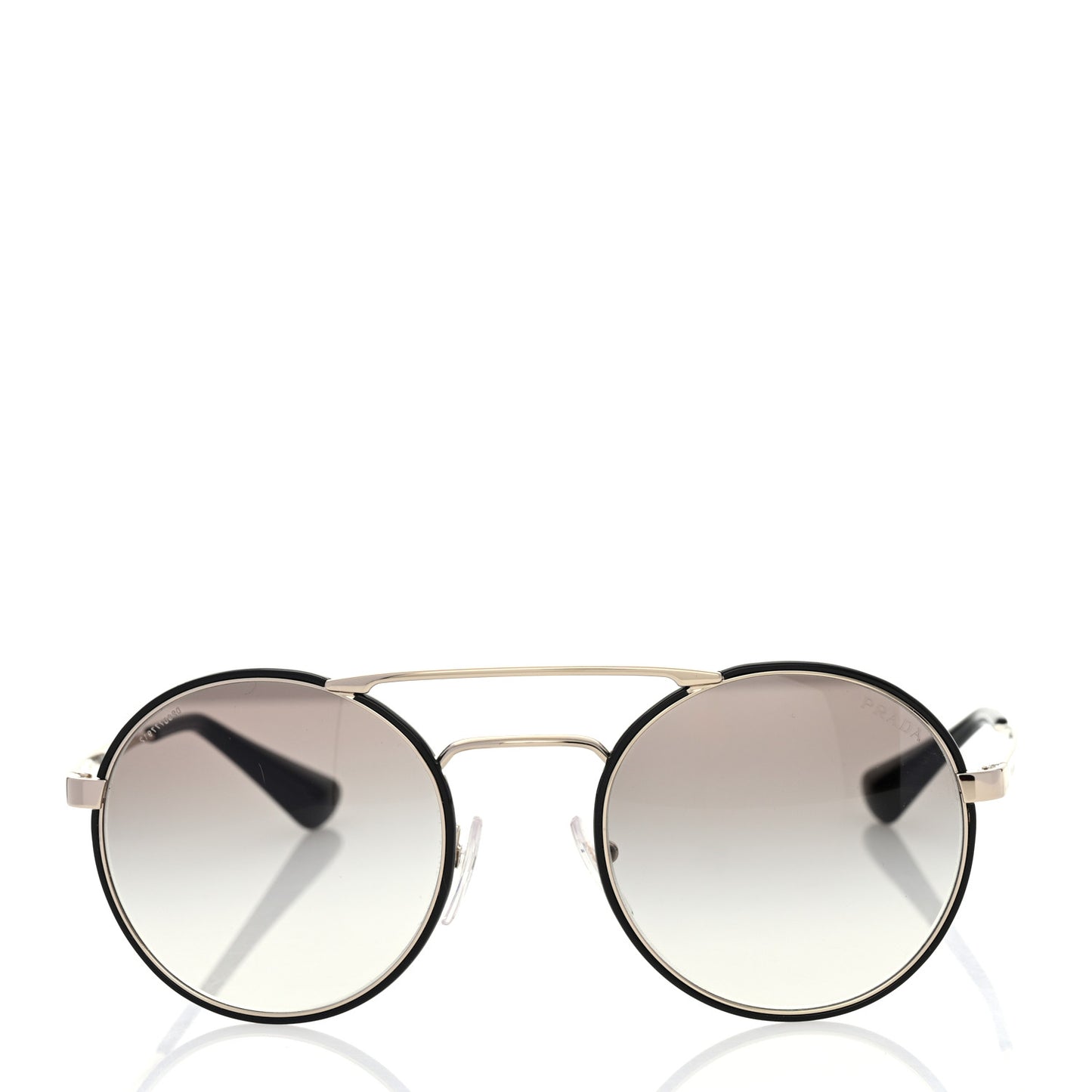 Round Sunglasses SPR 51S Black Silver