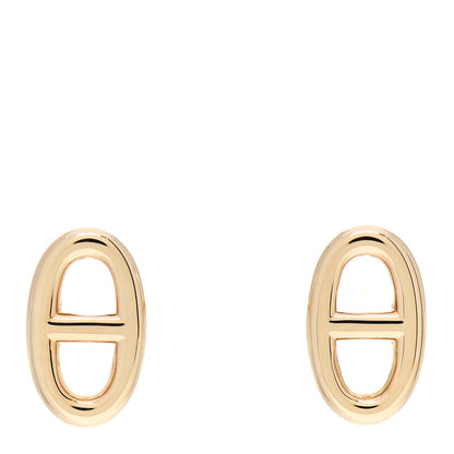 Hermes 18K Yellow Gold TPM Farandole Stud Earrings 1 of 6