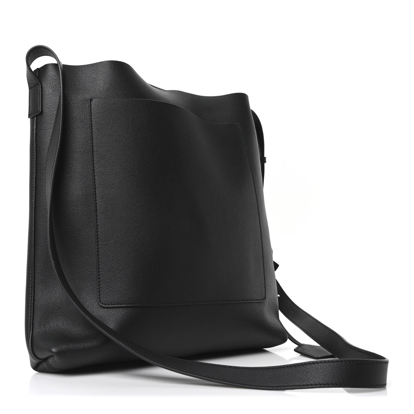 Calfskin Bold Messenger Black