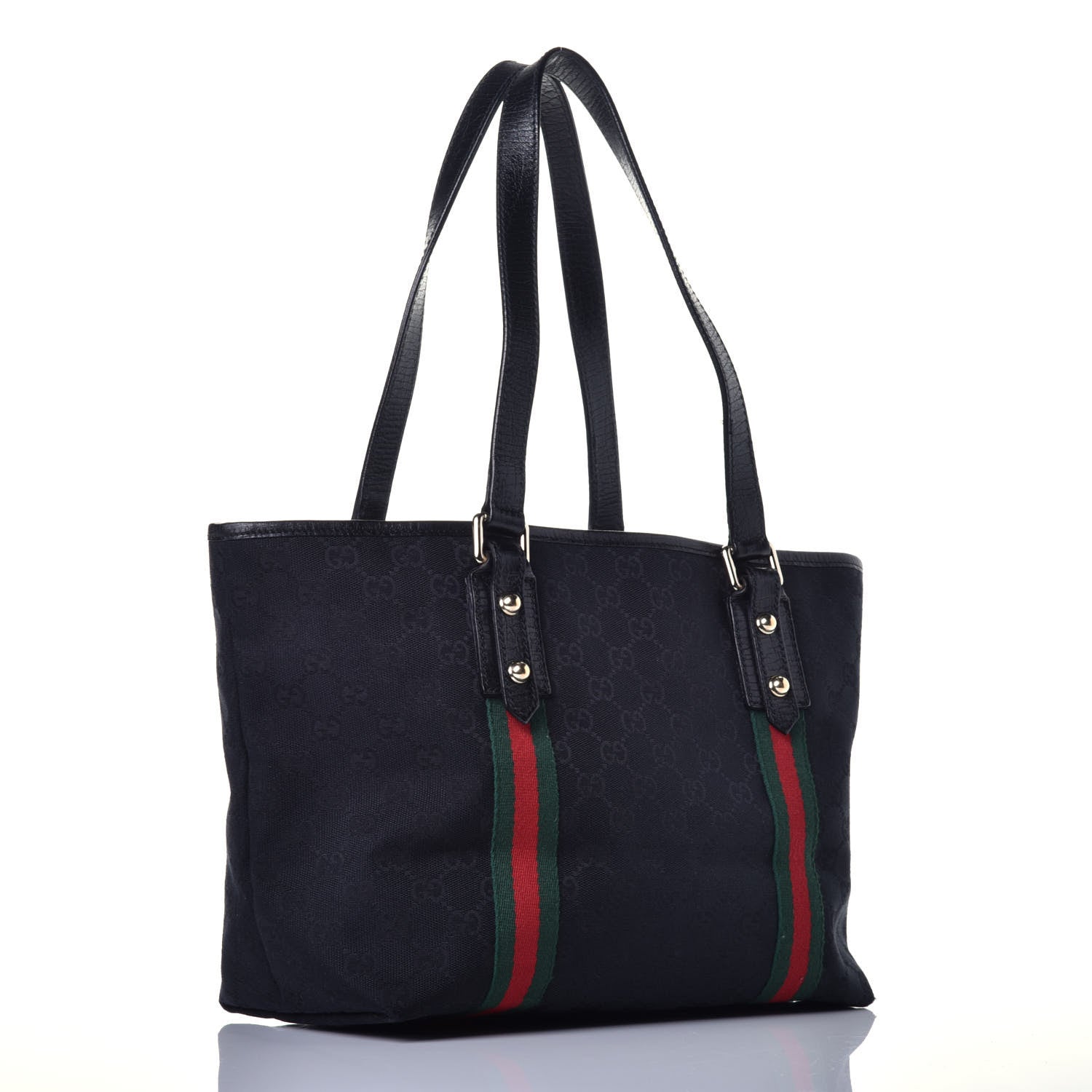 Gucci Monogram Medium Jolicoeur Tote Black 5 of 17