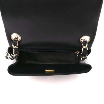 Chanel Lambskin Quilted Mini Square Flap Black 5 of 12