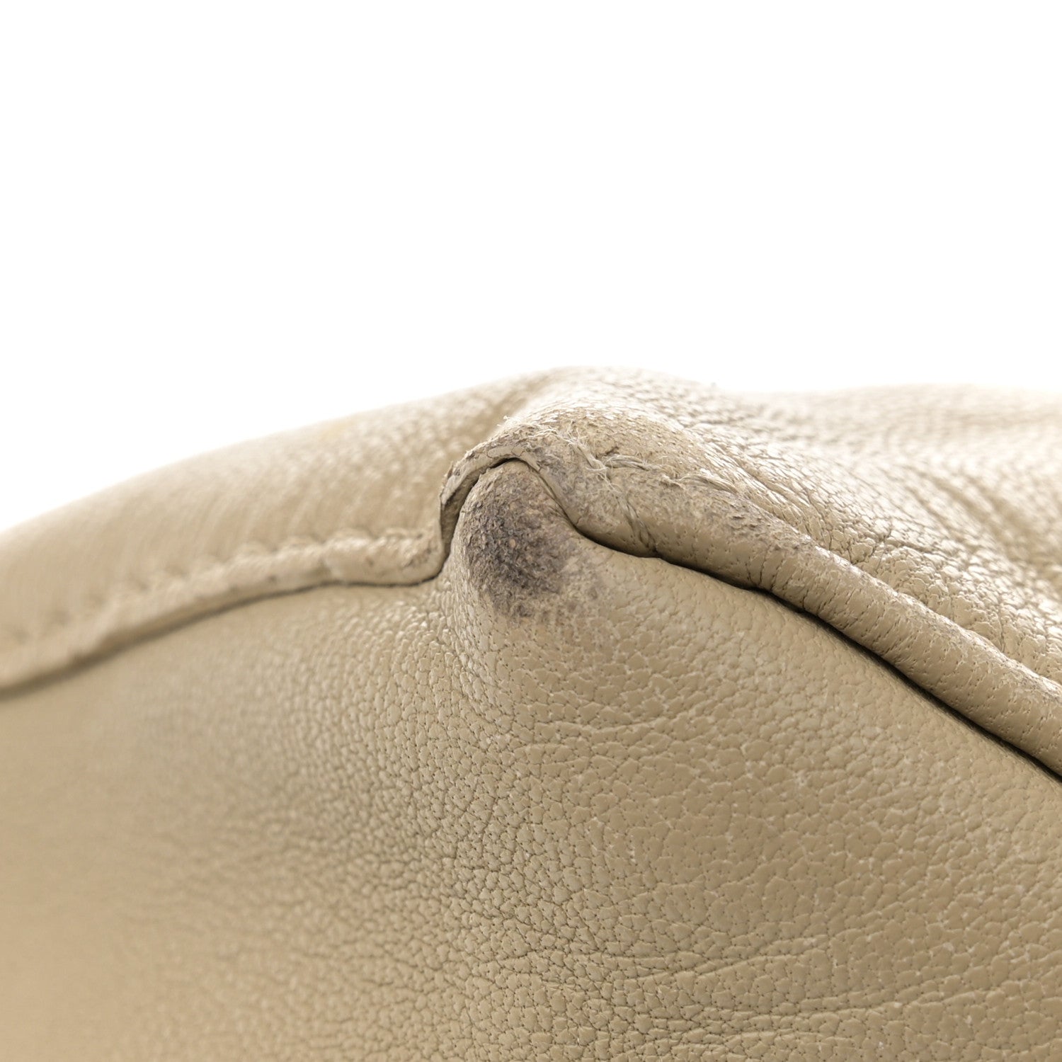 Celine Lambskin Horizontal Cabas Beige 18 of 20