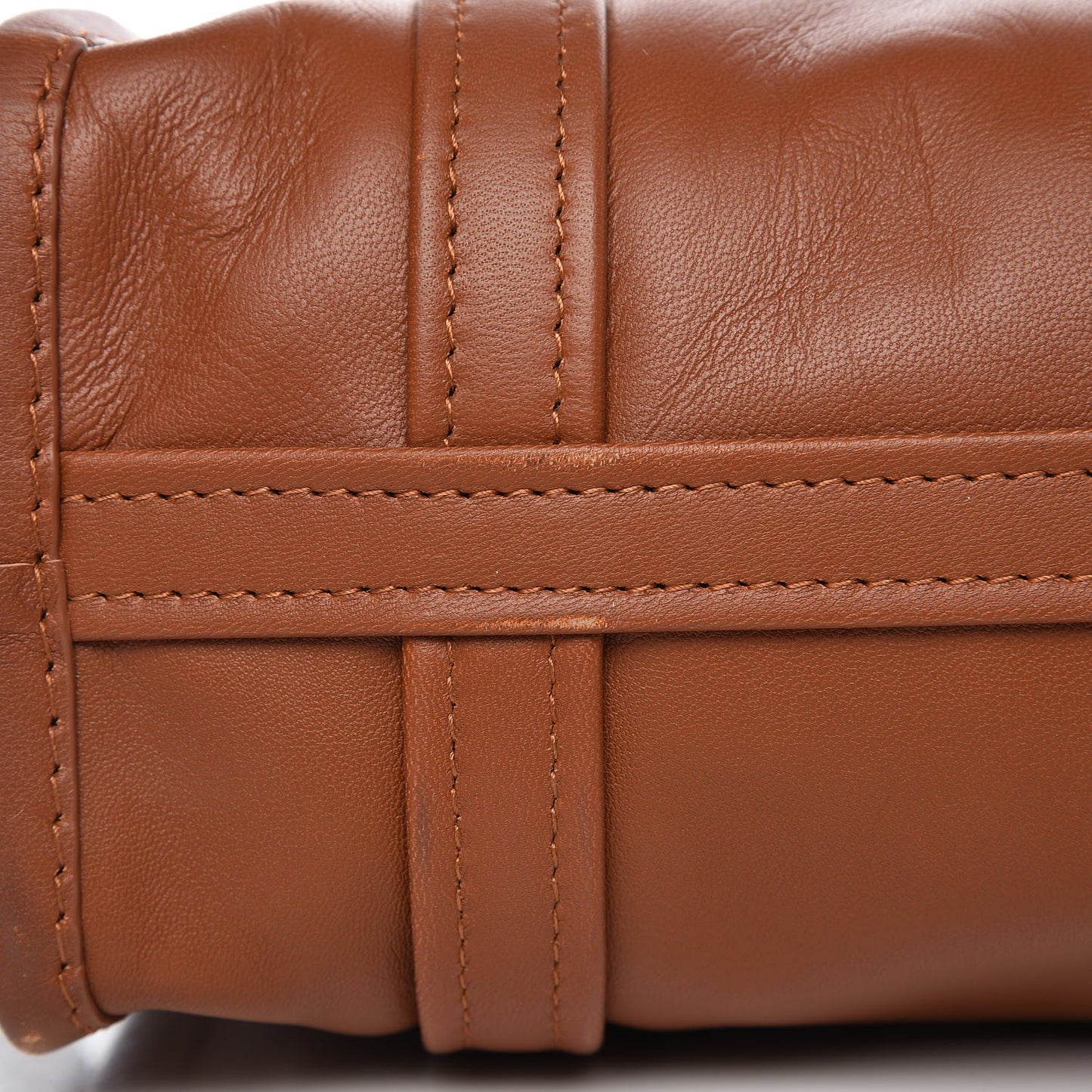 Agneau XS Bazar Shopper Tote Marron Fauve