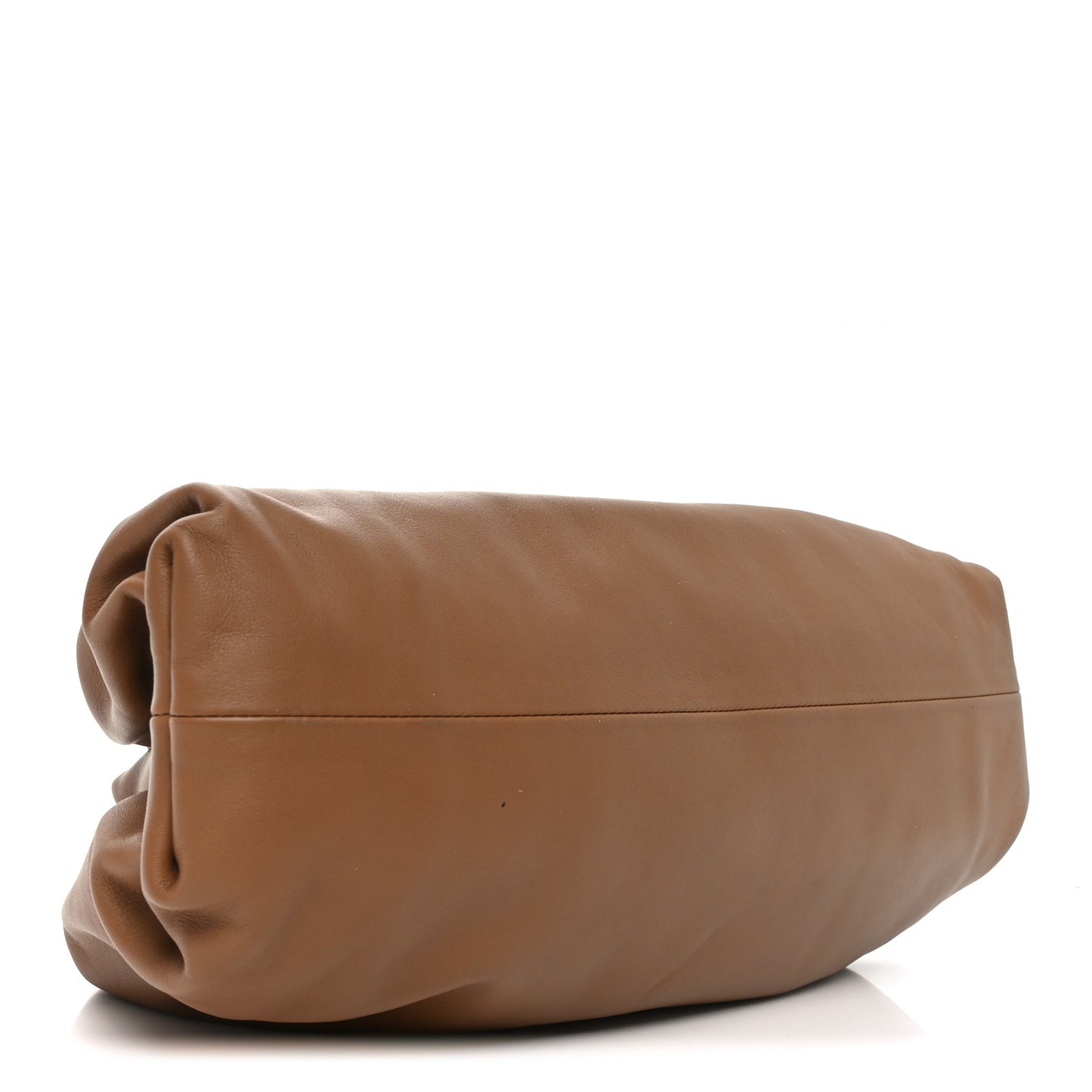 Smooth Butter Calf The Pouch Oversized Clutch Cammello
