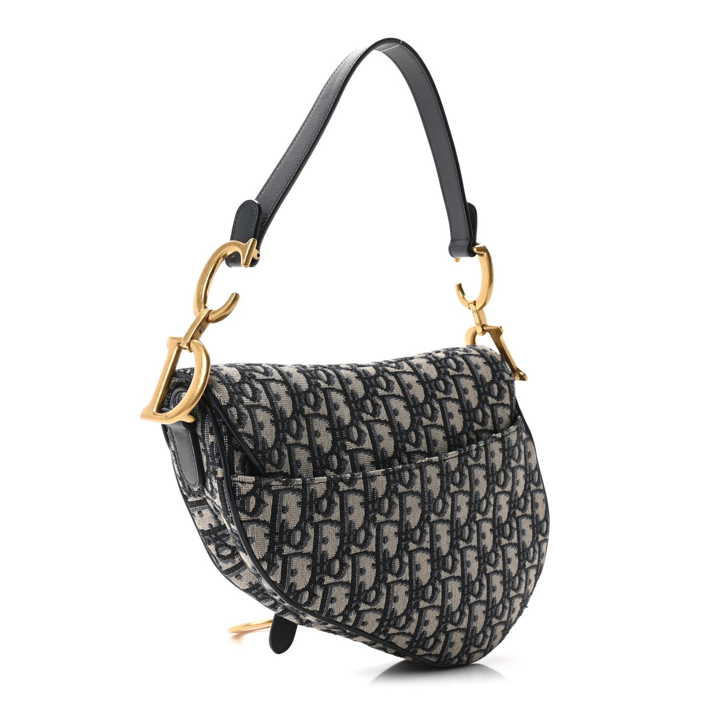 Oblique Saddle Bag Blue