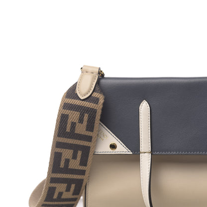 Fendi Vitello Grace FF 1974 Small Flip Tote Nuvola Notte Ice 11 of 16