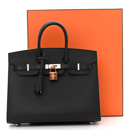 Hermes Epsom Birkin Sellier 25 Black 11 of 11