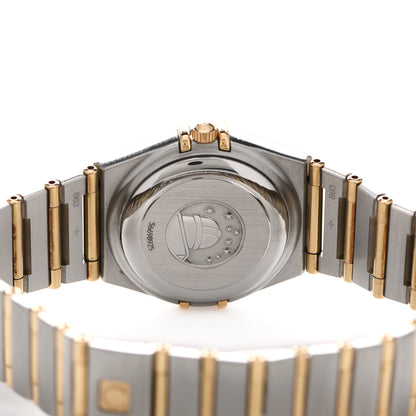 Omega Stainless Steel 18K Yellow Gold Diamond Mother of Pearl 27mm Constellation Automatic Watch 1282.75.00 4 of 4