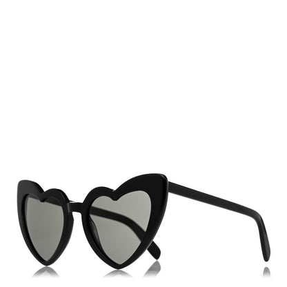 Saint Laurent Acetate Heart Frame Loulou SL181 Sunglasses Black 1 of 8