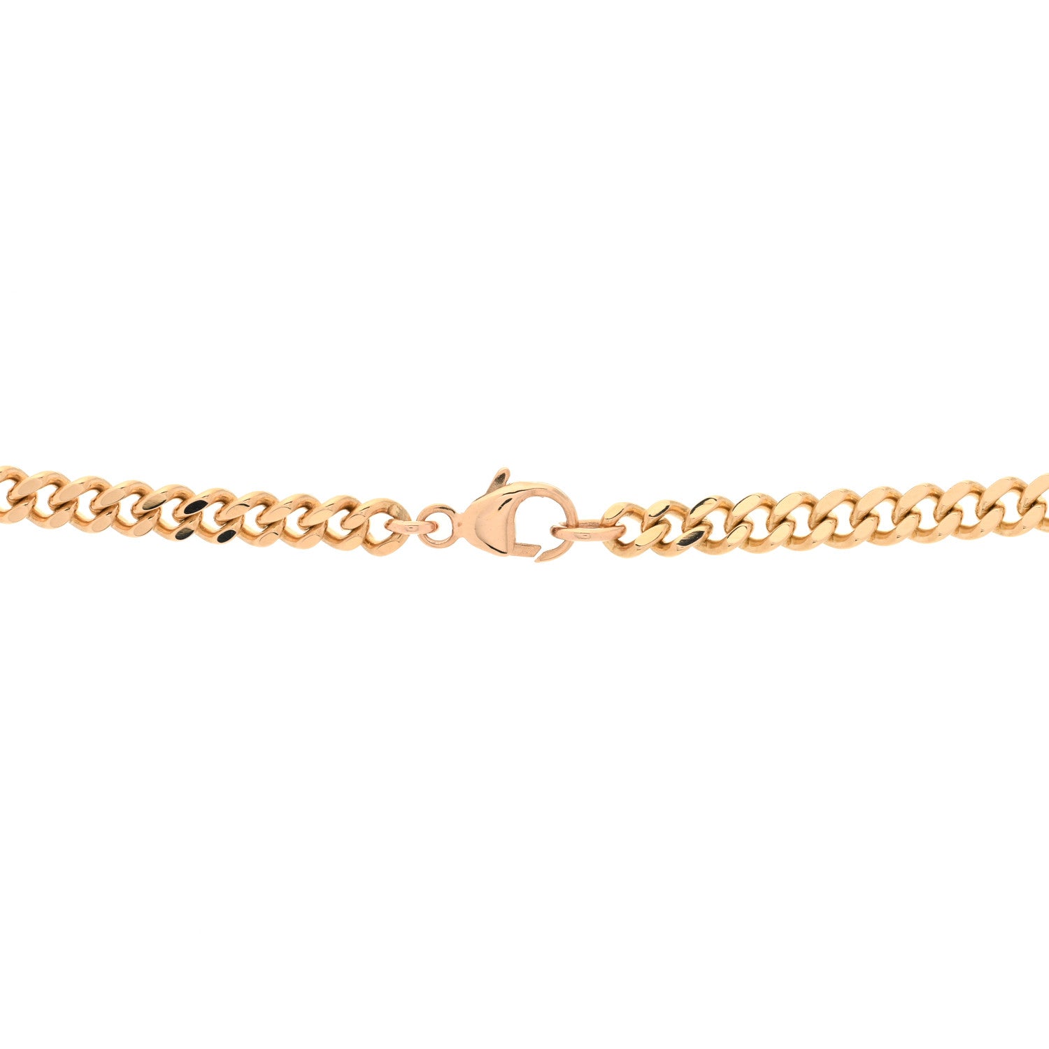 Tiffany 18K Rose Gold Diamond Micro Link ID Chain Necklace 4 of 6