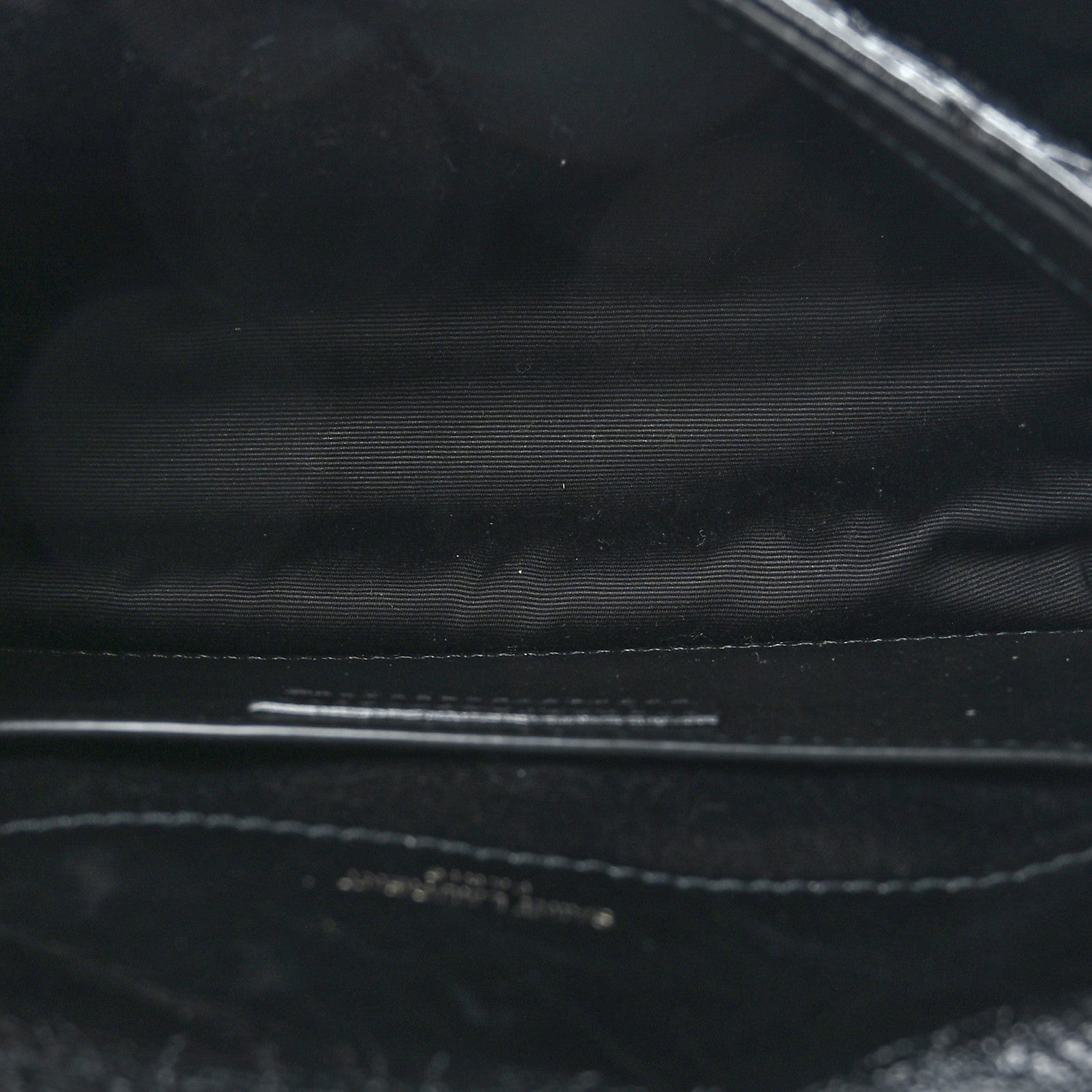 Saint Laurent Crinkled Calfskin Matelasse Monogram Baby Niki Chain Satchel Black 4 of 8